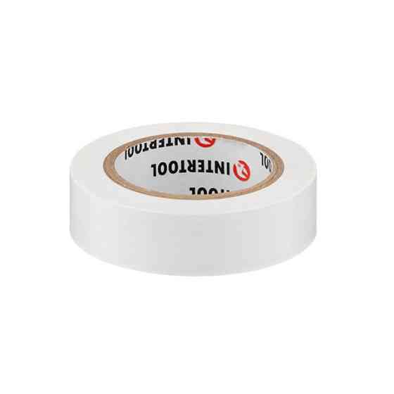 Стрічка ізоляційна 0.15мм*17мм*10м біла INTERTOOL IT-0033 Киев