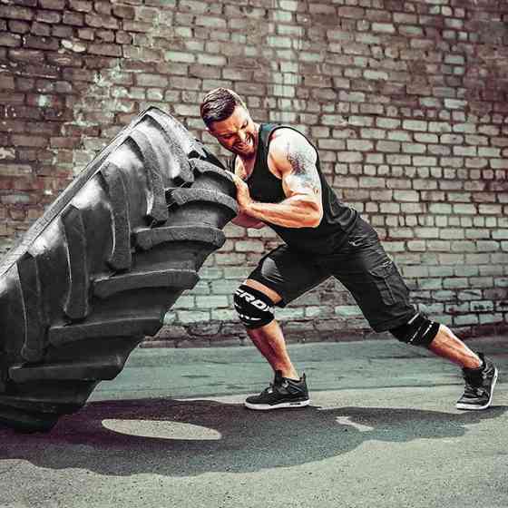 Бінті на коліна RDX K2 GYM Knee Wrap Black Кам'янське