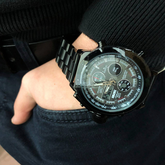 Годинники спортивні SKMEI 1515BK BLACK, Військовий годинник спецслужб, Годинники ZB-933 спортивні спорт Київ - фото 2