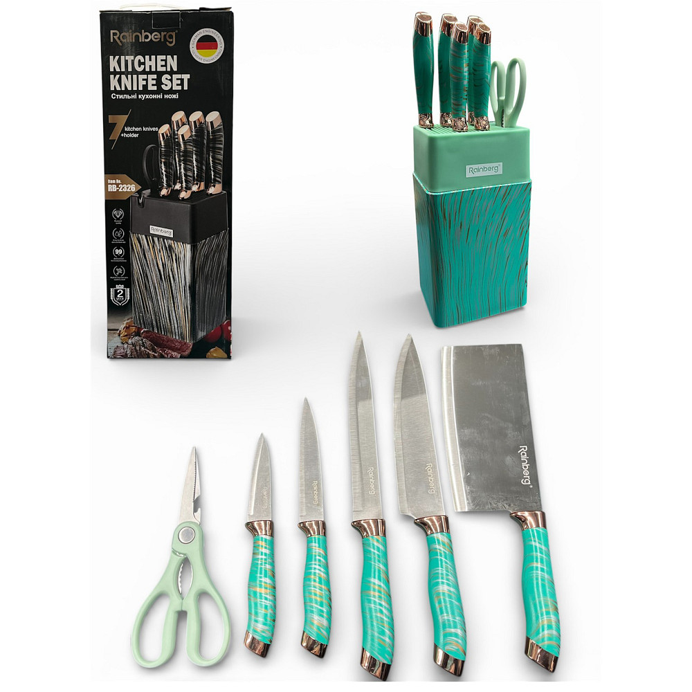 Кухонні ножі високої якості, Кухонні ножі домашні, Набір кухонних ножів преміум, Набір ножів побутовий AC-85 Івано-Франківськ - фото 1