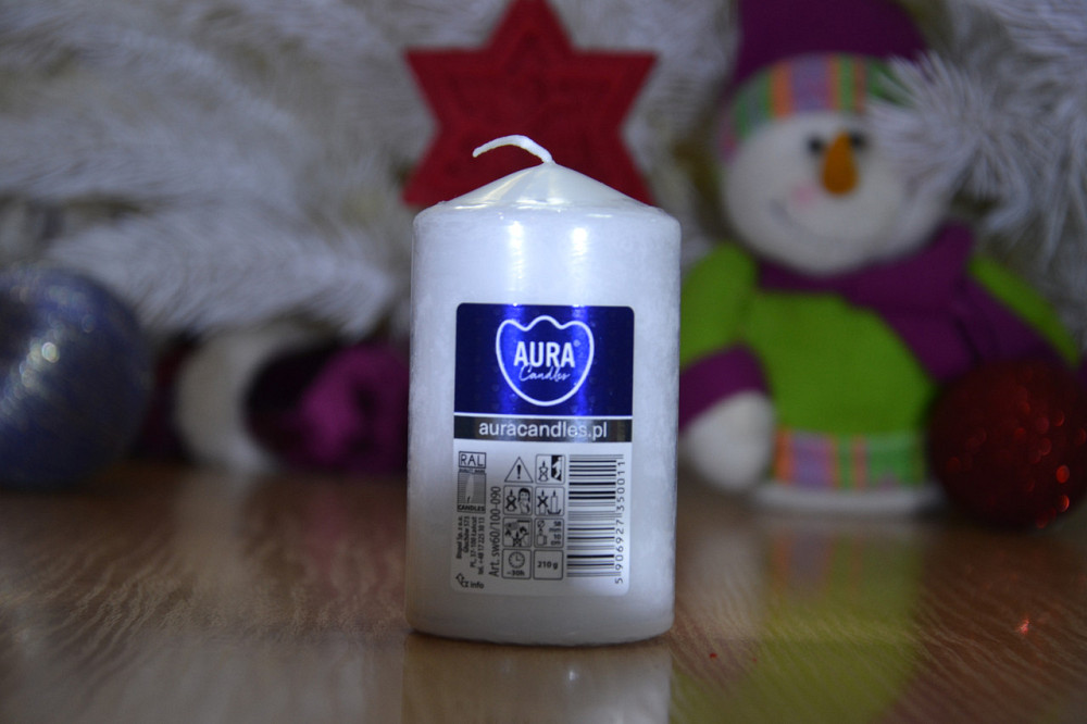 Свічка столова циліндр Bispol AURA Candles sw60/100-090 Білий Луцк - изображение 9