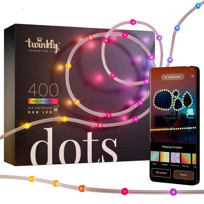 Гирлянда Twinkly Smart LED Dots Lights RGB 400 Gen II, IP44, 20м, прозрачный (TWD400STP-TEU) Винница - изображение 10