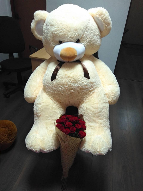 Великий плюшевий ведмедик 180 см. Величезний плюшевий ведмедик. Великий ведмідь Тернопіль - фото 4