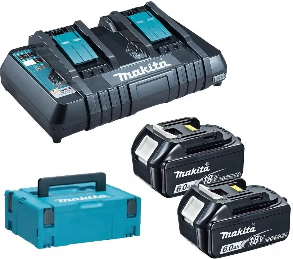 MAKITA Zestaw Zasilający 2X 6 AH BL1860 + DC18RD 9306823262 Киев - изображение 1