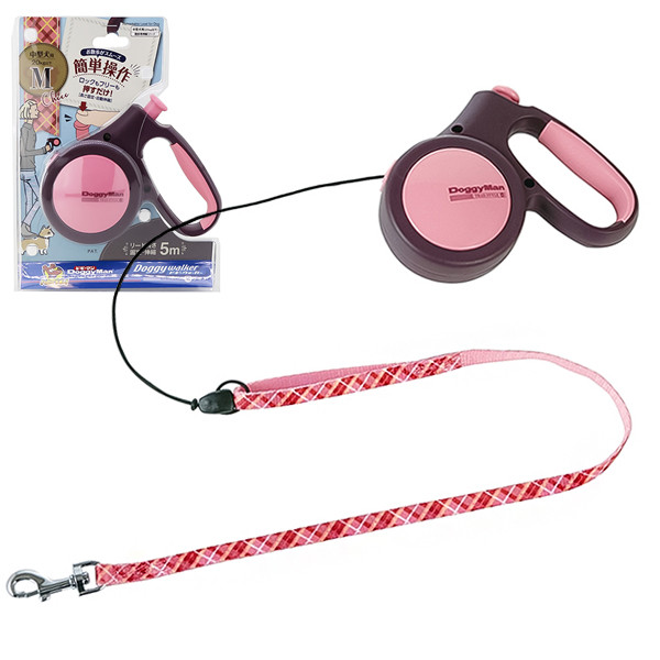 DoggyMan Retractable Lead Trad Style M ДОГГІМЕН ДОГГІ ВОЛКЕР повідець рулетка для собак до 20кг, трос 5м Київ - фото 1