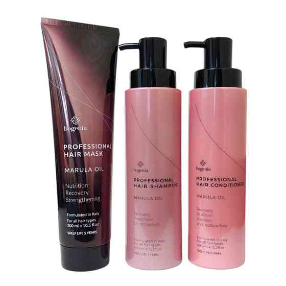 Набір для догляду за волоссям Bogenia (Шампунь 400 мл Кондиціонер 400 мл Маска 300 мл) Запоріжжя