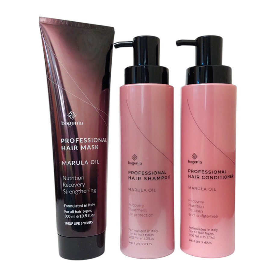 Набор для ухода за волосами Bogenia (Шампунь 400 мл Кондиционер 400 мл Маска 300 мл) Запорожье - изображение 1