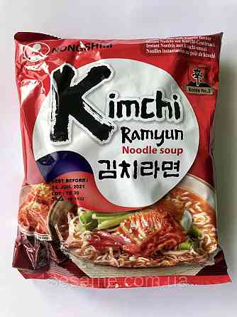 Корейська локшина швидкого приготування Кім Чи Nongshim kimchi Ramyun noodle soup 120 g Харків