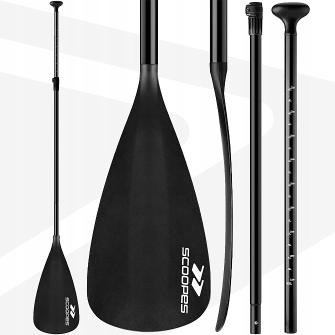 Складное весло регулируемое 2в1 для sup доски и каякинга 165-225 см Scoopes (Blade) Нововолынск - изображение 3