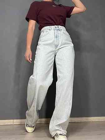 Джинсы женские Twin 1268-455 palazzo jeans широкие скошенный боковой шов палаццо высокая талия светл Одесса