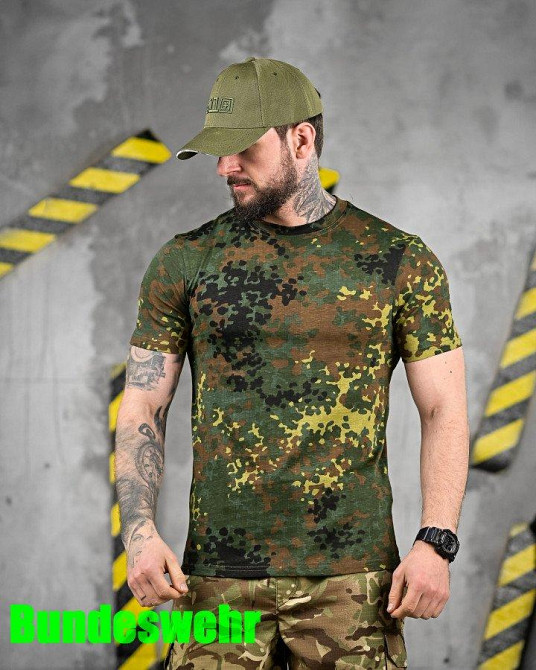 ХЛОПКОВАЯ тактическая футболка PATRIOT Bundeswehr ВТ5098 Одесса - изображение 1