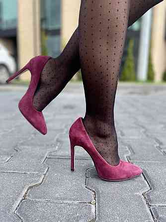 Nivelle Туфлі жіночі NIVELLE бордові замша натуральна каблук 11см 37р. (1740/10502-10512) Коломыя