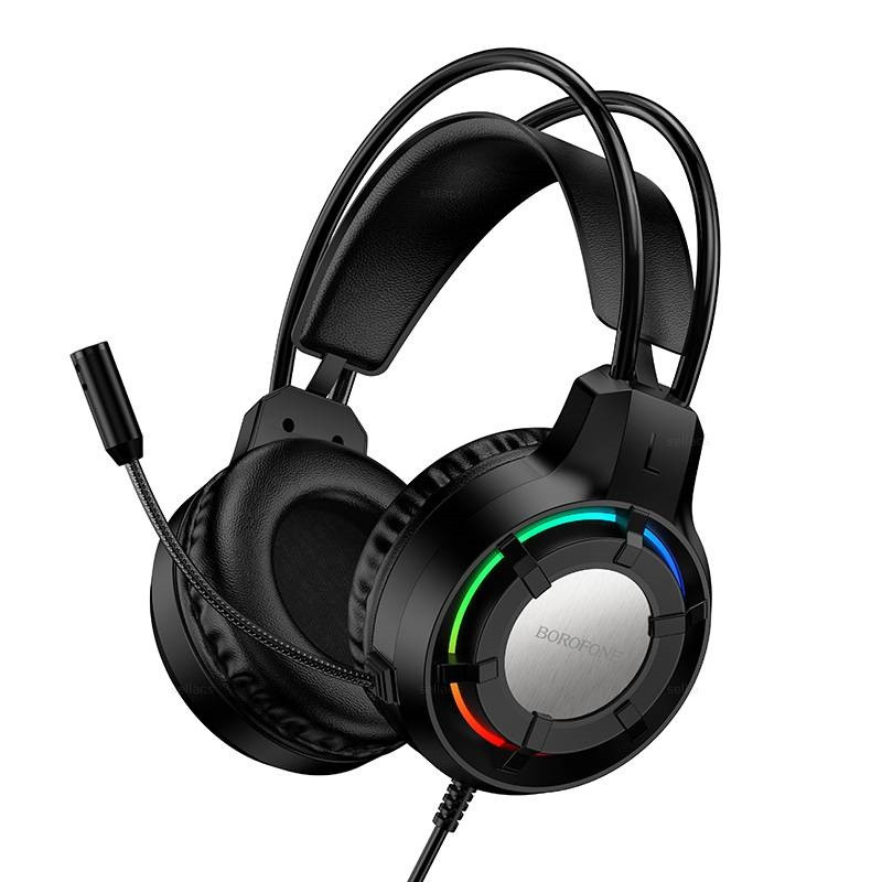 Навушники ігрові BOROFONE BO112 Wave gaming headphones Black Одеса - фото 3