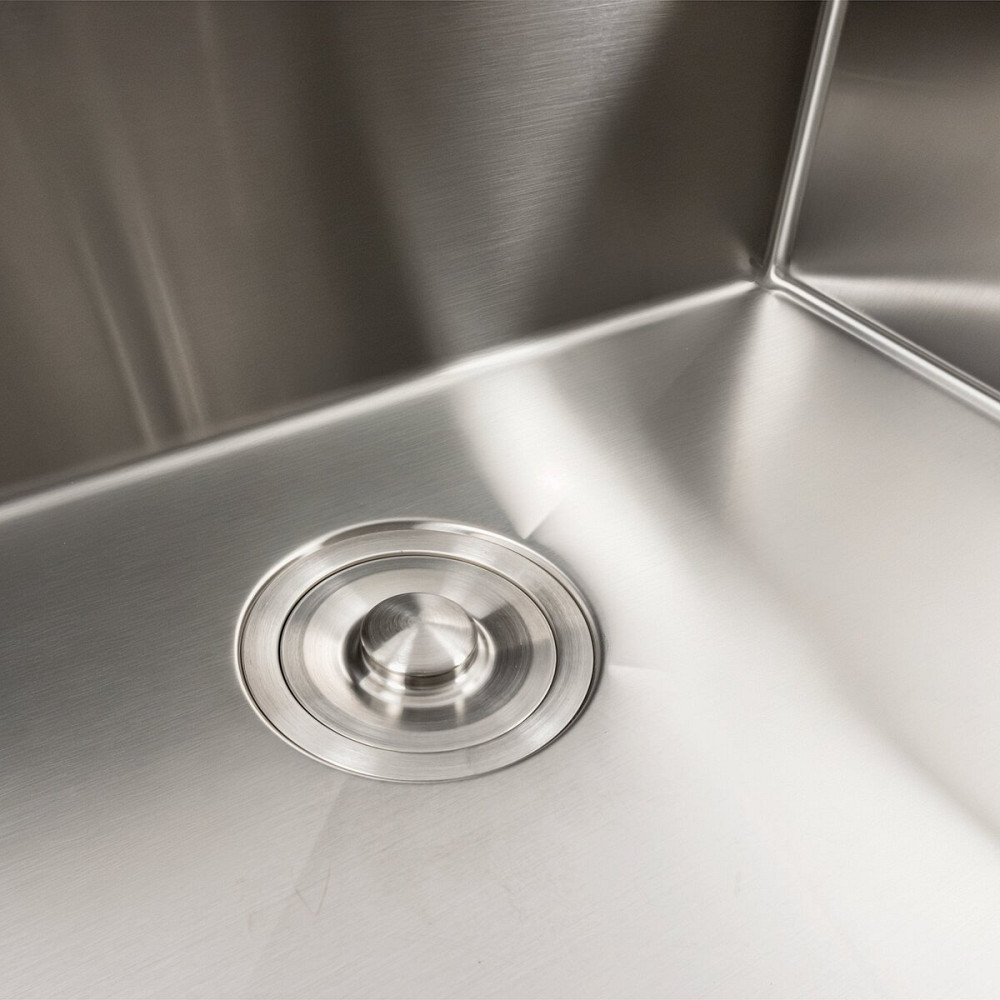 PLATINUM Кухонна мийка нержавійка 60х50 Platinum Handmade з підставкою для ножів (сифон круглий Киев - изображение 6