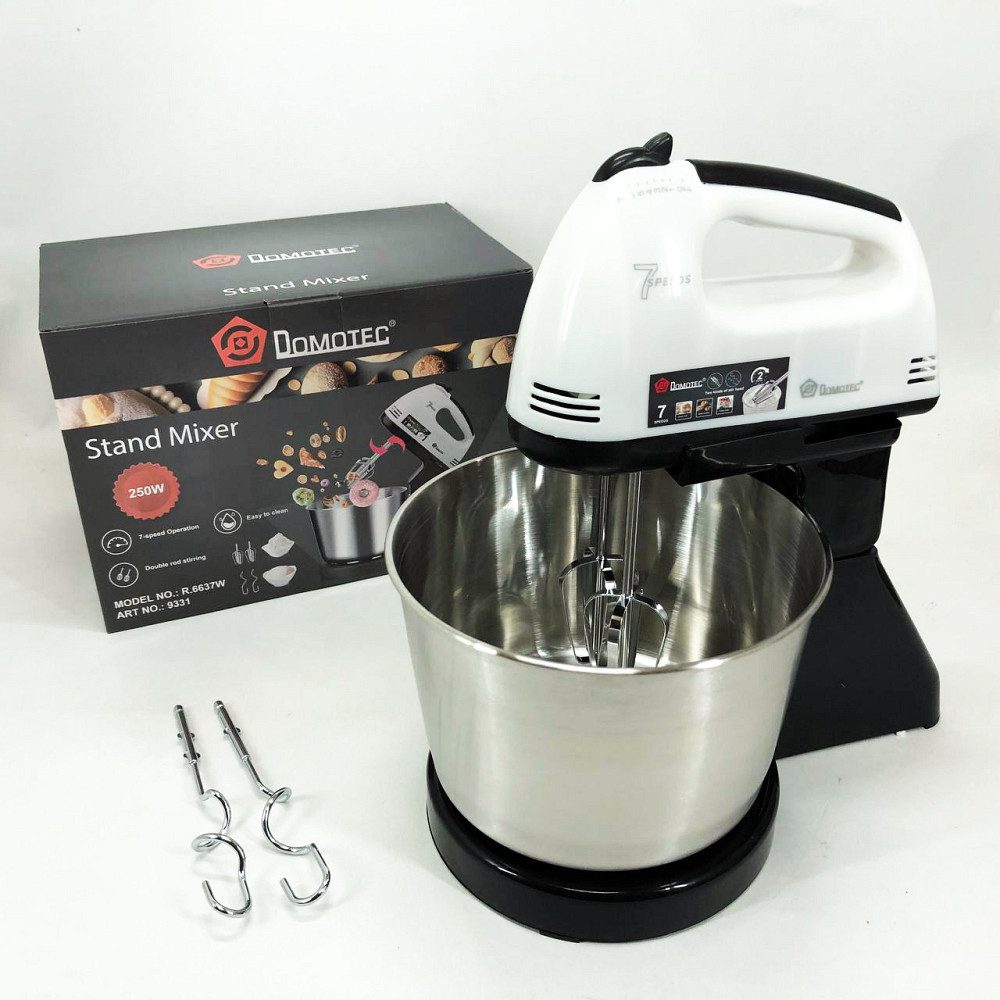 Миксер бытовой кухонный Domotec, Миксер для теста на ватрушки ручной 7 скоростей SW-17 Львов - изображение 6