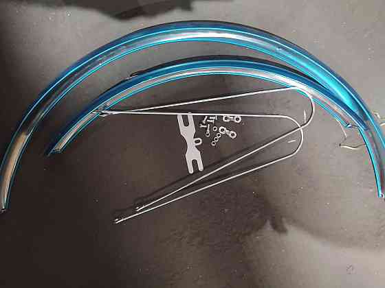Крылья велосипедные (железные, хром, комплект перед+зад) (обод 26) Мукачево