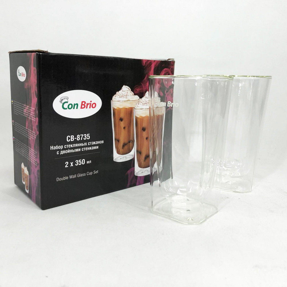 Стаканчики с двойным дном Con, Чашка с двойными стенками для кофе Кружка для кофе двойным дном EM-73 Львов - изображение 6