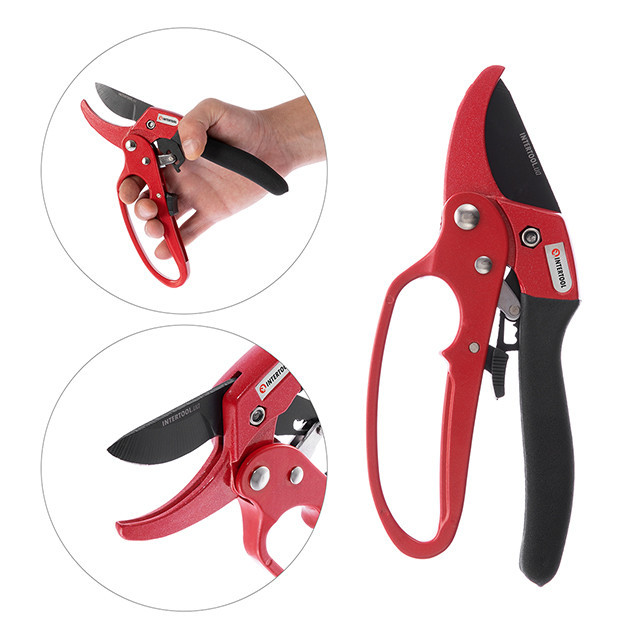 Секатор, 200 мм, різ: Ø 22 мм INTERTOOL FT-1005 Київ - фото 4