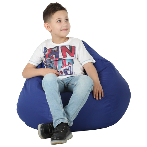 Кресло-мешок Груша Хатка средняя Синяя (подростковая) Киев