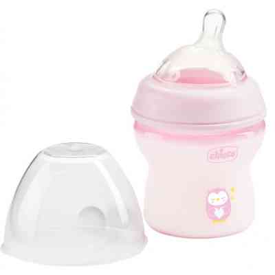 Бутылочка для кормления Chicco Natural Feeling Color 150 мл +0 мес Розовая (81311.10) Винница