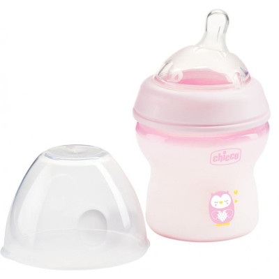 Пляшечка для годування Chicco Natural Feeling Color 150 мл +0 міс Рожева (81311.10) Вінниця - фото 1
