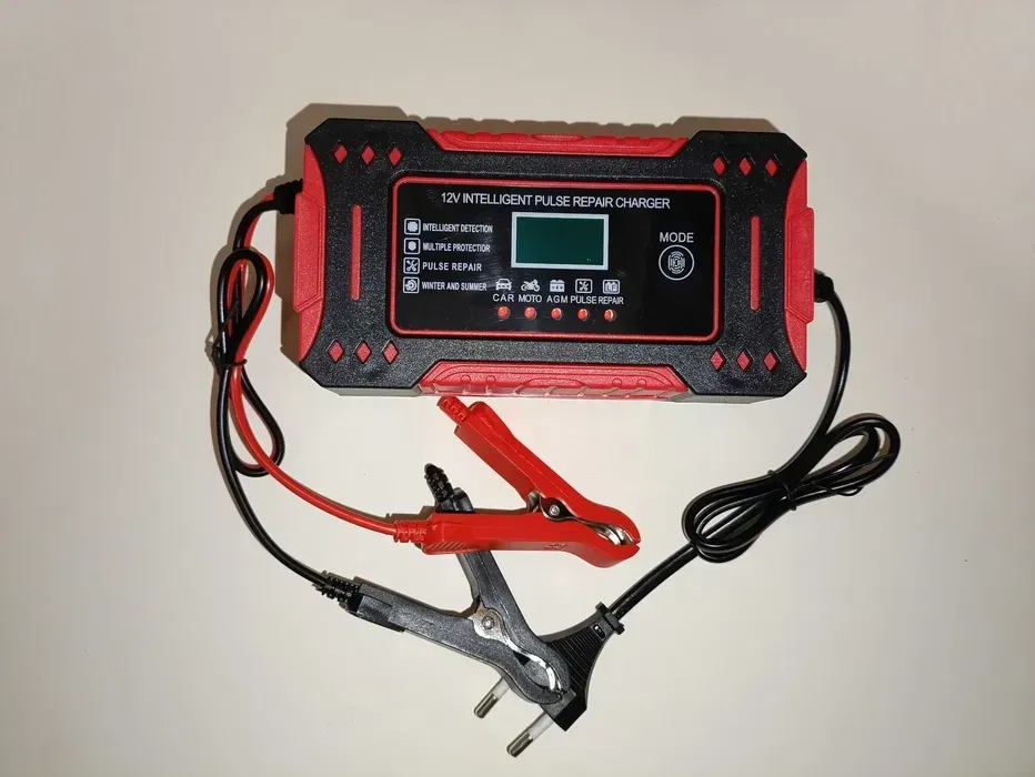 Зарядний пристрій для автомобільних акумуляторів 12V 6A з LCD-дисплеєм: імпульсна зарядка з автовимкненням Одеса - фото 4