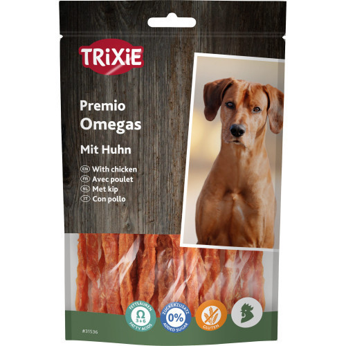 Лакомство Trixie Premio Omega Stripes для собак палочки с курицей 100 г Киев - изображение 1