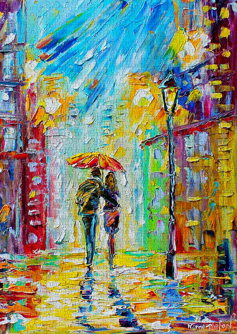 Пазл Романтика під дощем у великому місті - Rainy Romance in the City (Enjoy-1431) Київ - фото 5