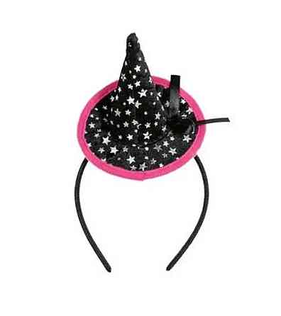 Обруч декор Капелюх Відьми на Хелловін чорний Київ