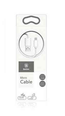 Кабель BASEUS Micro USB Yaven 1M White Киев