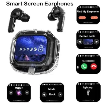 Бездротові навушники TWS Air Max з LED екраном, Bluetooth 5.4, ENC, до 4 год музики, Type-C Одеса - фото 1