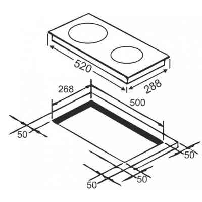 Варочна поверхня Grunhelm GPI 523 B Вінниця