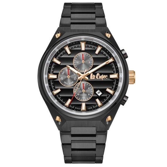 Мужские водостойкие наручные часы Lee Cooper Ice (Черные) Винница - изображение 1