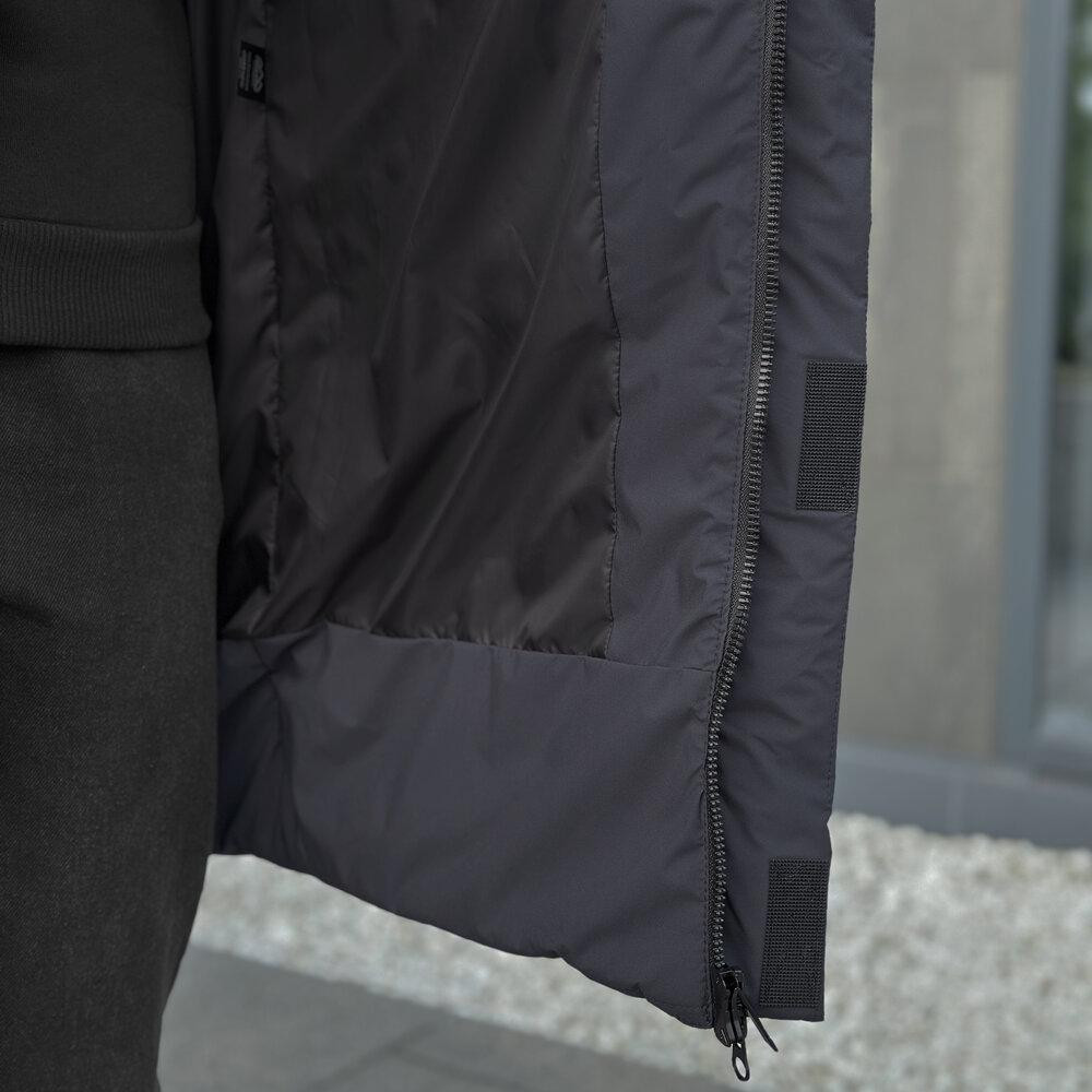 Зимова чоловіча куртка темно-сіра Pobedov Legas Київ - фото 4