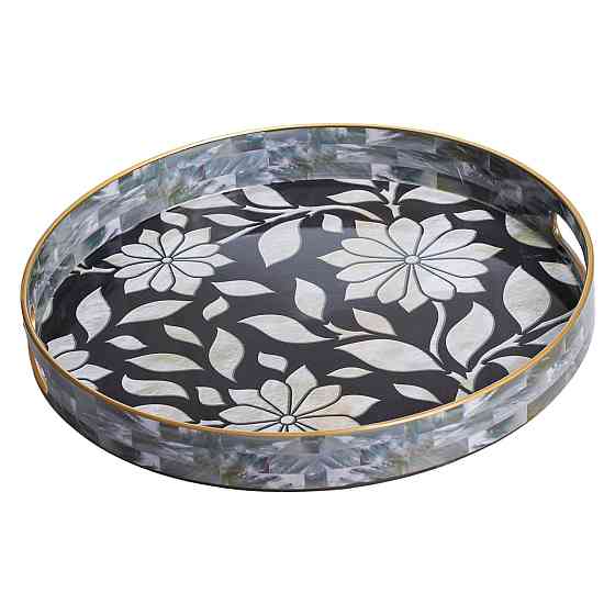 Yiwu Набір круглих підносів для подачі їжі 2 (шт) Ø32.5 / 37 (см) гарні декоративні таці для ку Коломия