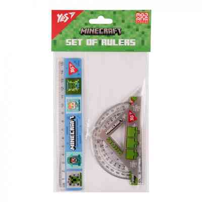 Лінійка Yes набір Minecraft (3 предмети) лінійка 15 см (370674) Вінниця