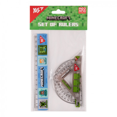 Лінійка Yes набір Minecraft (3 предмети) лінійка 15 см (370674) Вінниця - фото 1
