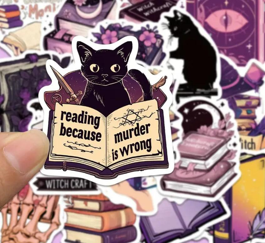 50 шт. готических наклеек из винила для скрапбукинга, мистические наклейки, стикеры в готическом сти Киев - изображение 1