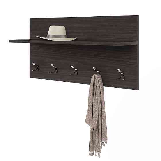 Вешалка на стену Эверест Соната-800 80х40 см венге темный (DTM-2123) Львов