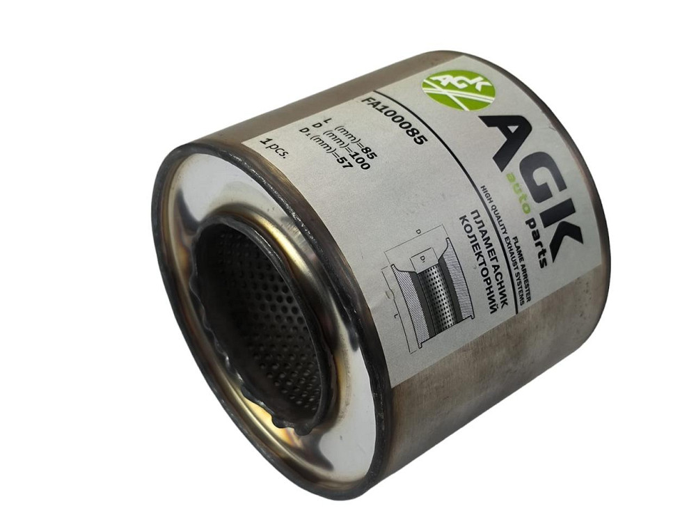 Вставка каталізатора в колектор 100/85 (діаметр/висота) зварна, нержавіюча сталь AGK замість Мукачево - фото 1