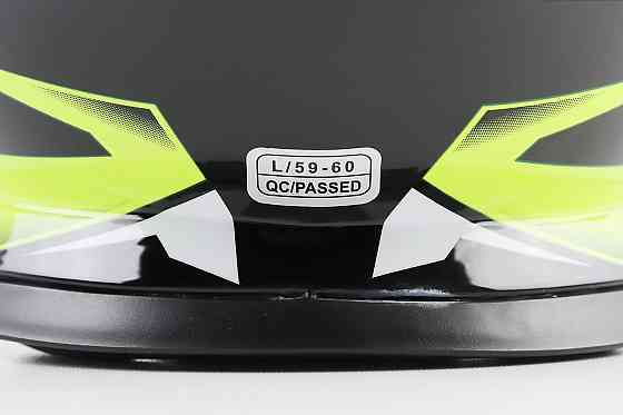 Шолом кросовий/ендуро/АТV BLD-819-7 L (59-60см), ЧОРНИЙ/НЕОНОВО-ЖОВТИЙ Киев