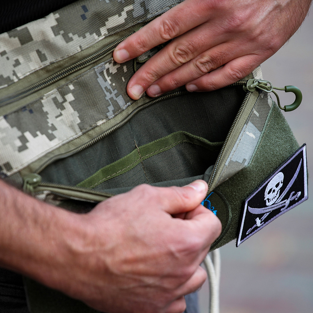 Качественная сумка-кобура, Армейская мужская сумка нагрудная, Тактическая сумка несессер CL-94 Львов - изображение 9