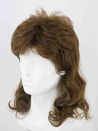 Коричнева ретро перука mullet LeMarnia у стилі 70-х 80-х для чоловіків і жінок, термостійка, 30 см,  Київ