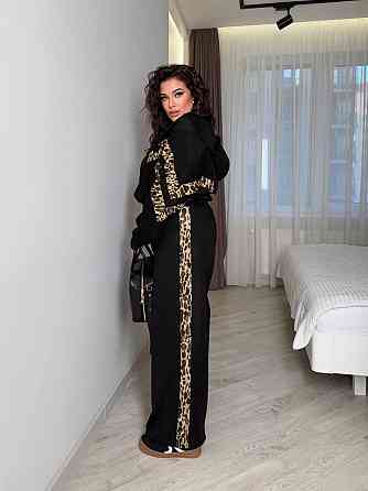 Жіночий стильний повсякденний костюм двійка замша на дайвінгу Одеса