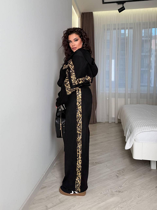 Жіночий стильний повсякденний костюм двійка замша на дайвінгу Одеса - фото 5