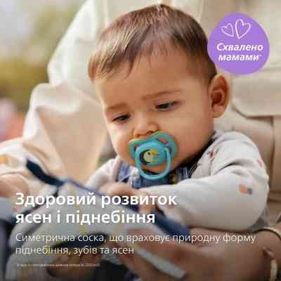 Пустушка Philips AVENT Ultra Air 6-18 місяців 2 шт, зелено-блакитна (SCF087/11) Вінниця