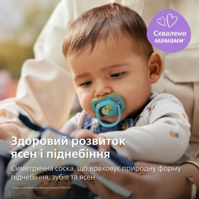 Пустушка Philips AVENT Ultra Air 6-18 місяців 2 шт, зелено-блакитна (SCF087/11) Вінниця - фото 3
