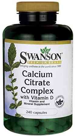 Кальций и витамин D Swanson Calcium & Vitamin D 240 Caps Луцк