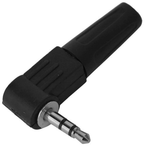 Штекер 3,5мм стерео, корпус пластик, угловой Полтава - изображение 1