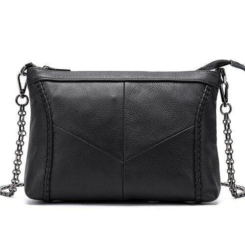 Сумка жіноча шкіряна на одне відділення Vintage 20051 Чорна Київ - фото 1